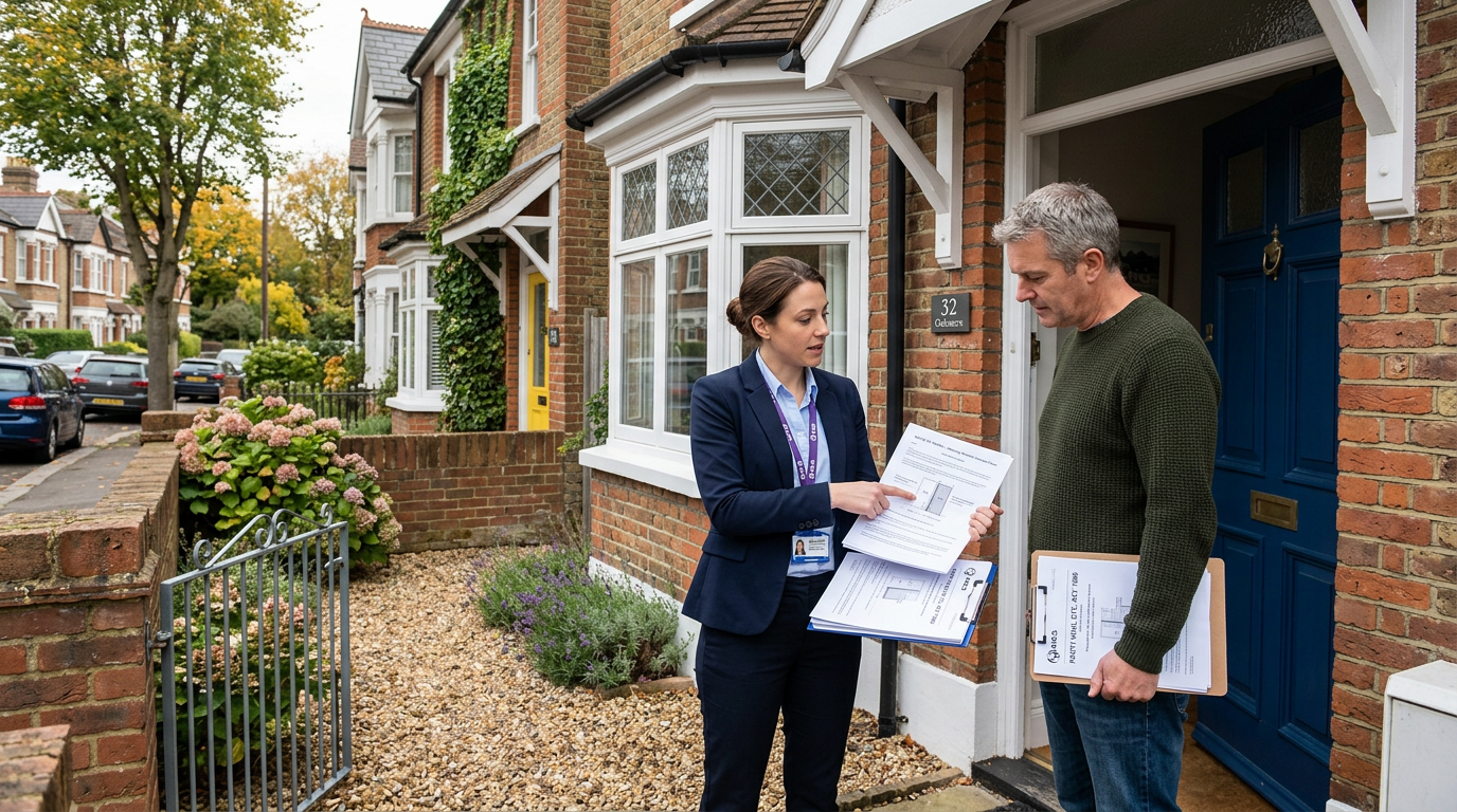 Party wall surveyor at a semi-detached property in Crawley