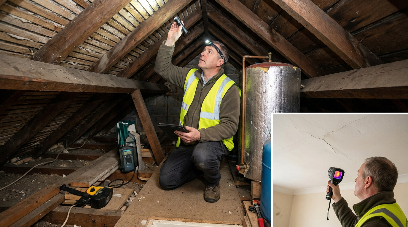 Chartered surveyor inspecting a property in West Sussex